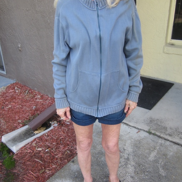 Blue Cardigan Jacket sz S - Picture 2 of 4